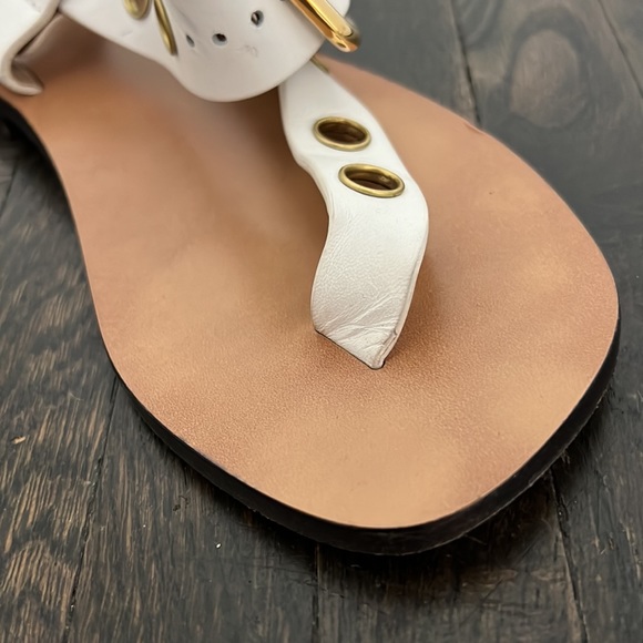 Authentic USED CÉLINE WHITE sandals size 36 - Picture 6 of 16